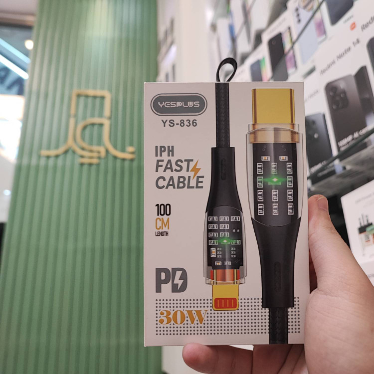 کابلPD فست شارژ USB C به لایتنینگ 1 متری یس پلاس