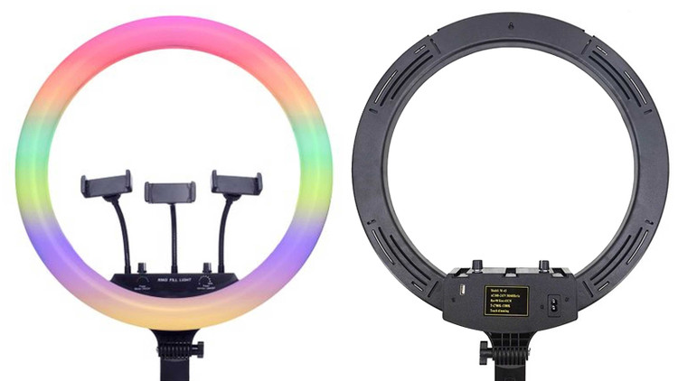 رینگ لایت عکاسی و تولید محتوا MJ18 RGB Ring Light